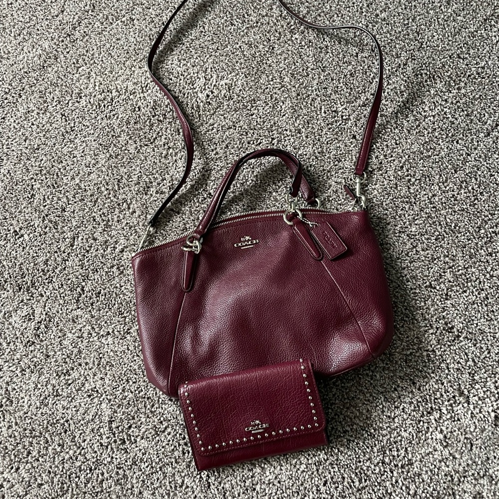Coach Purse and Wallet/Wristlet Set